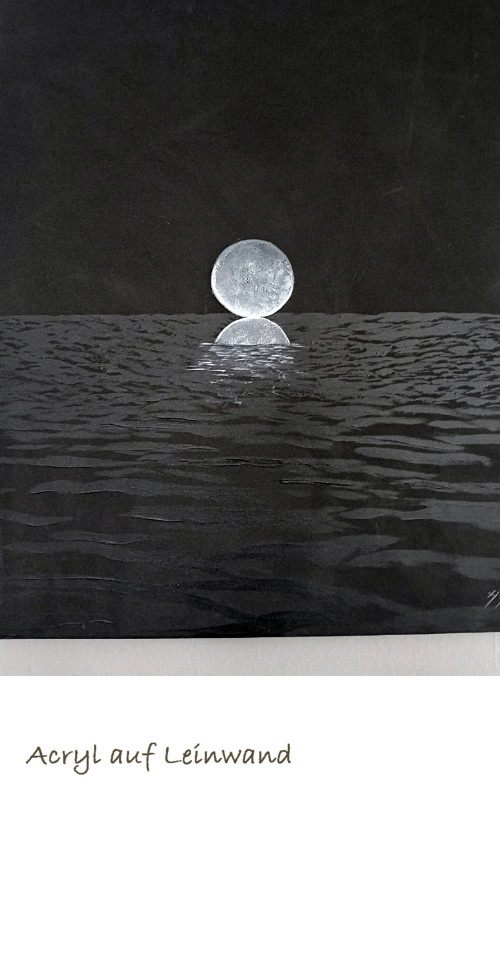 Vollmond über dem Meer 1